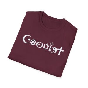 Coexist T-shirt - Maroon