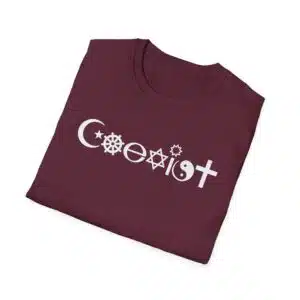 Coexist T-shirt - Maroon