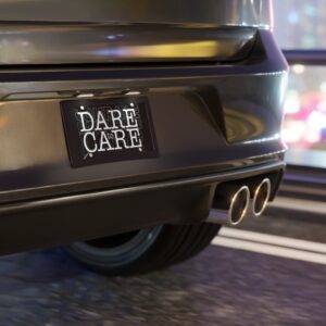 Dare to Care Front Vanity Plate