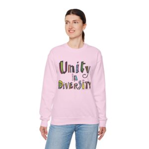 Unity in Diversity Crewneck Sweatshirt - Light Pink