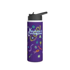“Kindness is Contagious” Water Bottle - 18oz