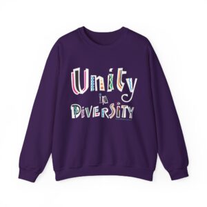 Unity in Diversity Crewneck Sweatshirt - Purple
