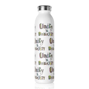 Unity in Diversity Insulated Slim Water Bottle
