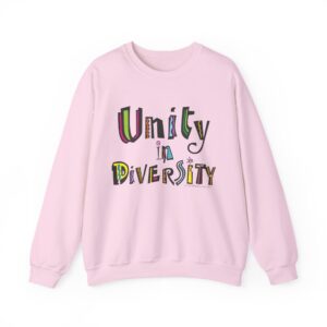 Unity in Diversity Crewneck Sweatshirt - Light Pink