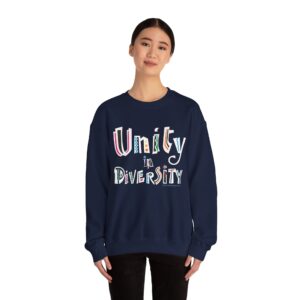 Unity in Diversity Crewneck Sweatshirt - Navy