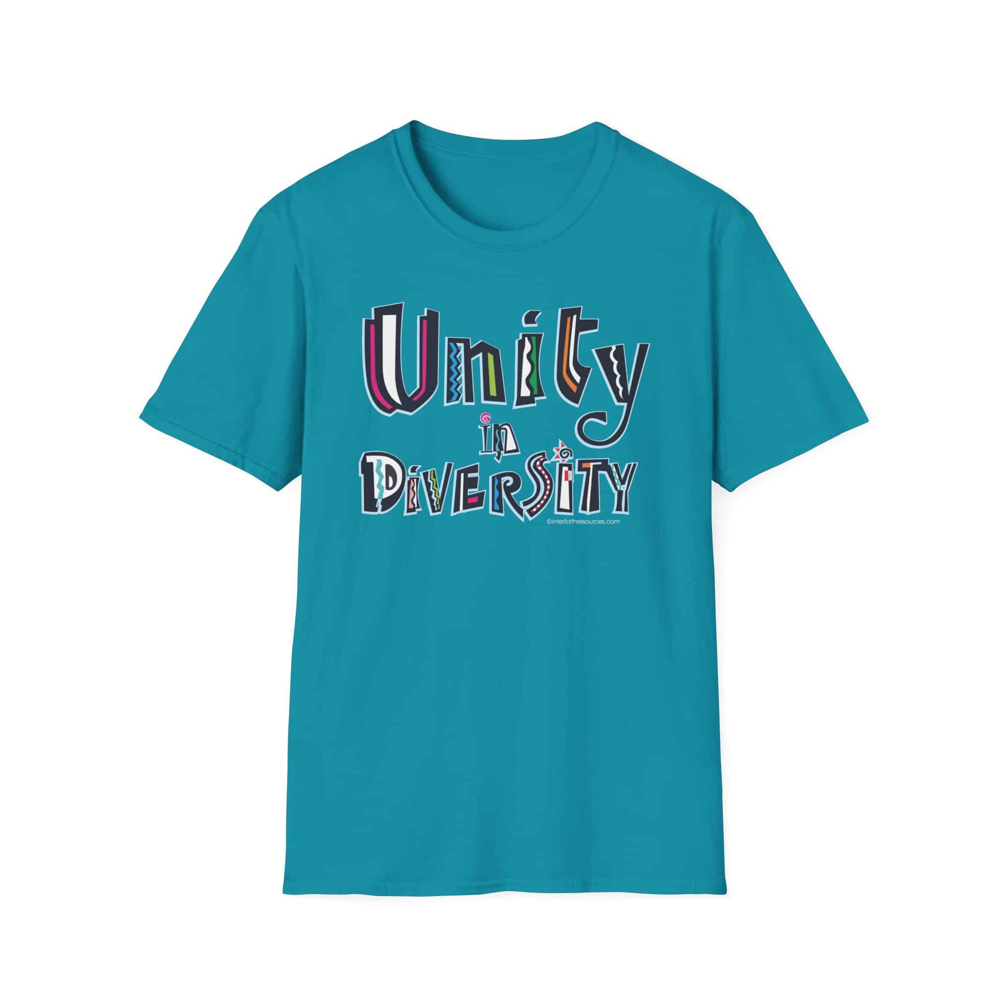 Unity in Diversity T-Shirt - Tropical Blue