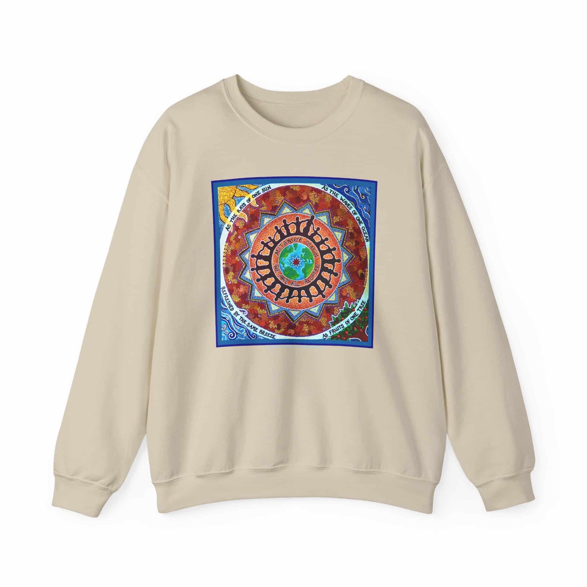 We Are All Related Crewneck Sweatshirt - Sand