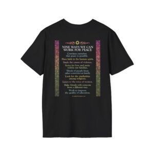 Nine Ways to Work for Peace T-Shirt - Black