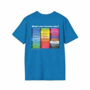 “Color Your Life with Character” Virtue Crayon T-Shirt – Sapphire Back