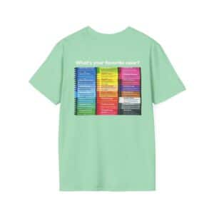 “Color Your Life with Character” Virtue Crayon T-Shirt – Mint Green Back