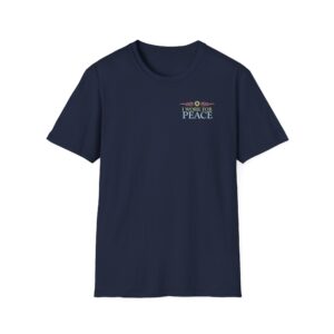Nine Ways to Work for Peace T-Shirt - Navy front