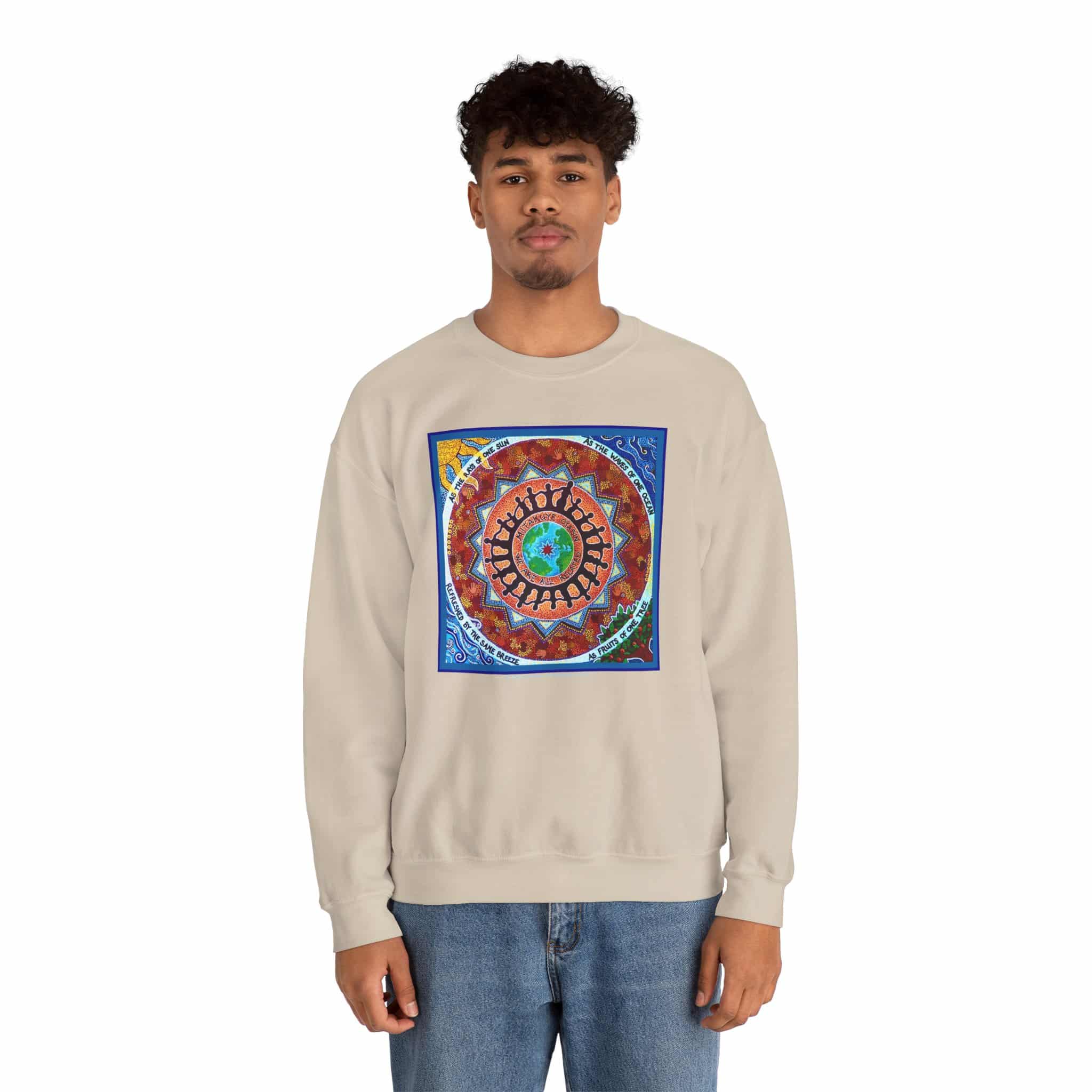 We Are All Related Crewneck Sweatshirt - Sand