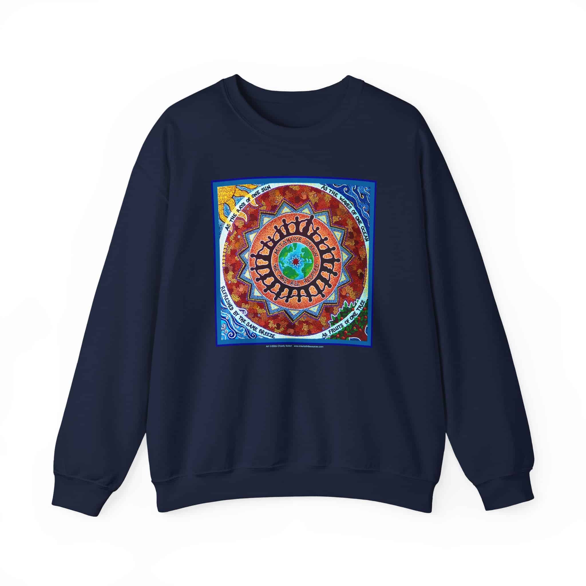 We Are All Related Crewneck Sweatshirt - Navy