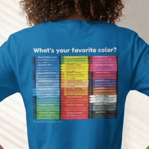 Color with Character T-shirt