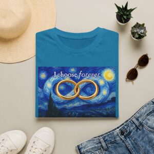 “I choose forever” T-Shirt - Antique Sapphire