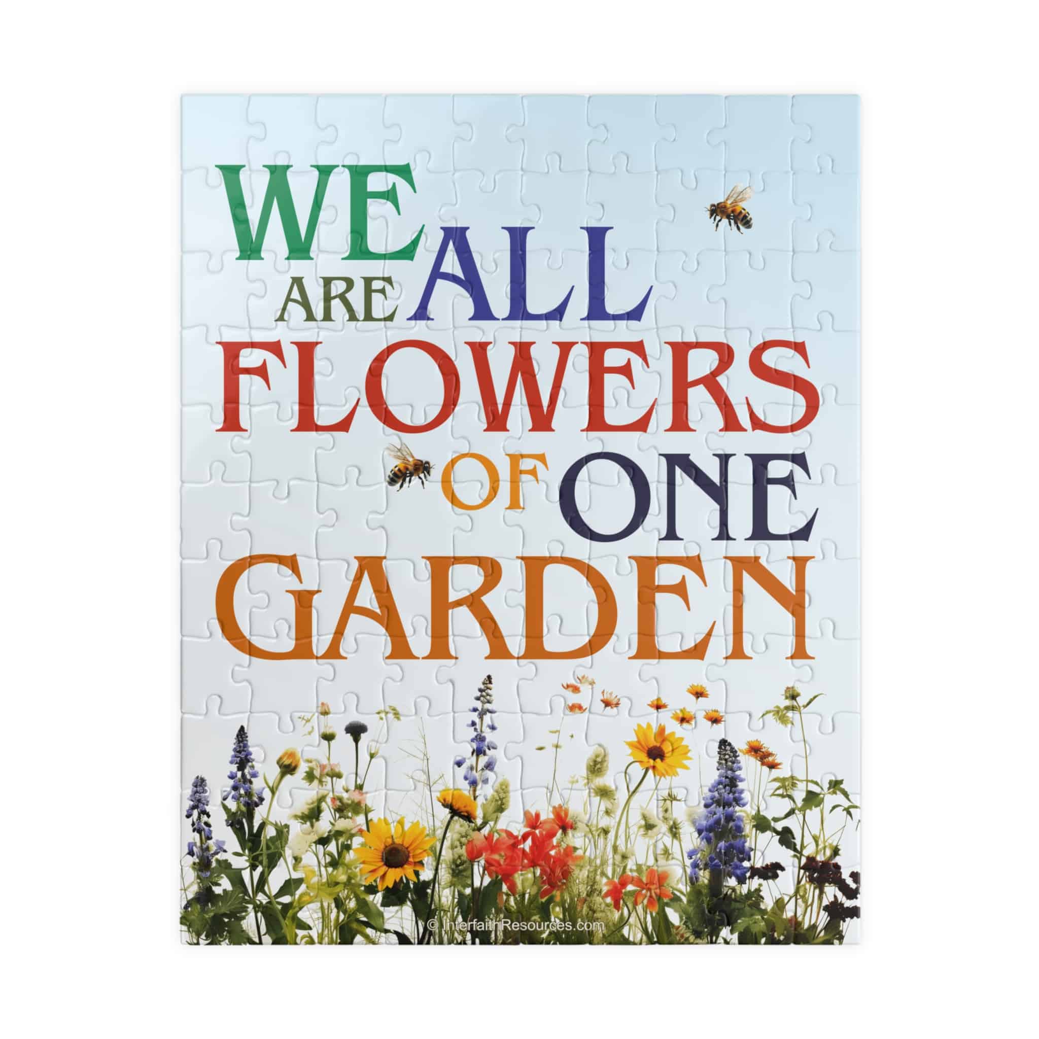 We Are All Flowers of One Garden Puzzle - 110 Pieces