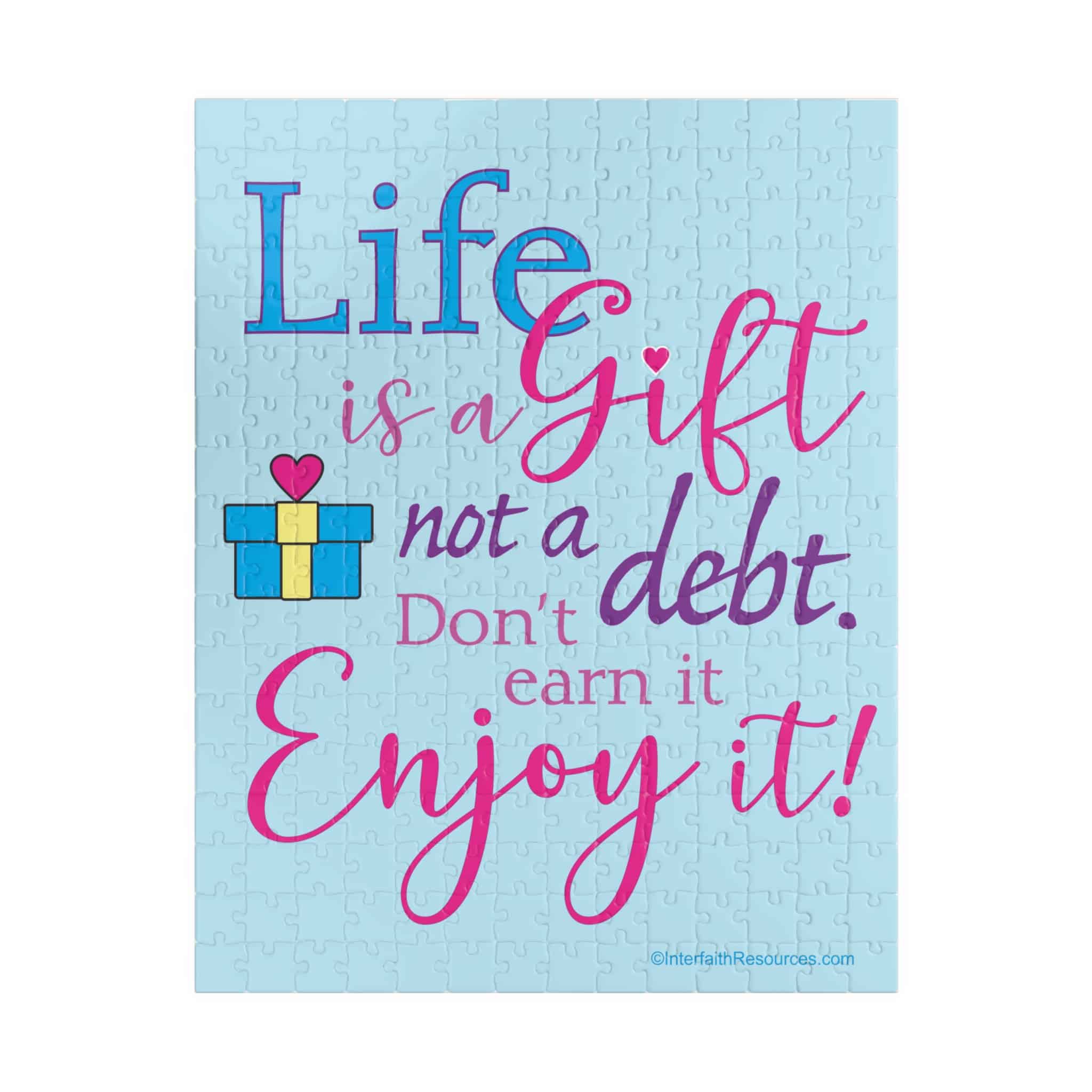 Life Is a Gift Puzzle - 252 pieces