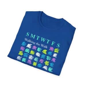 Walking the Walk …One Day at a Time Affirmation T-Shirt - Royal