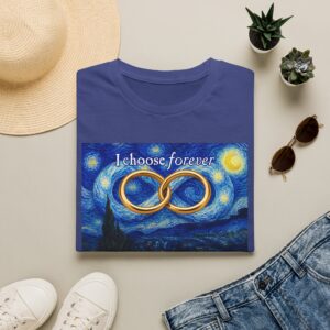 “I choose forever” T-Shirt - Metro Blue