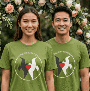 “Together Forever” United Doves Wedding & Anniversary Gift T-Shirt