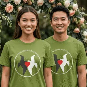 “Together Forever” United Doves Wedding & Anniversary Gift T-Shirt