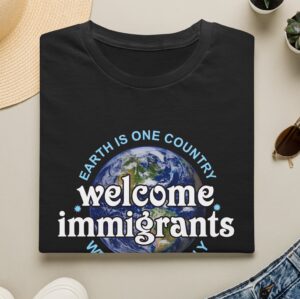 Welcome Immigrants T-shirt in Black