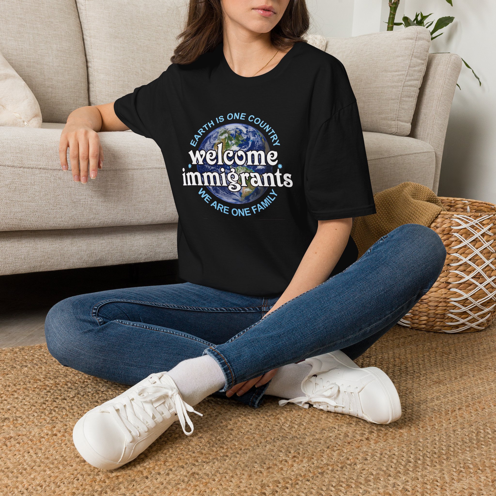 Welcome Immigrants Softstyle T-Shirt - Image 3