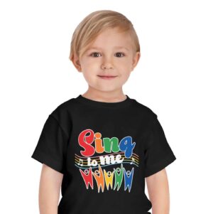 "Sing to me" toddler T in Purple