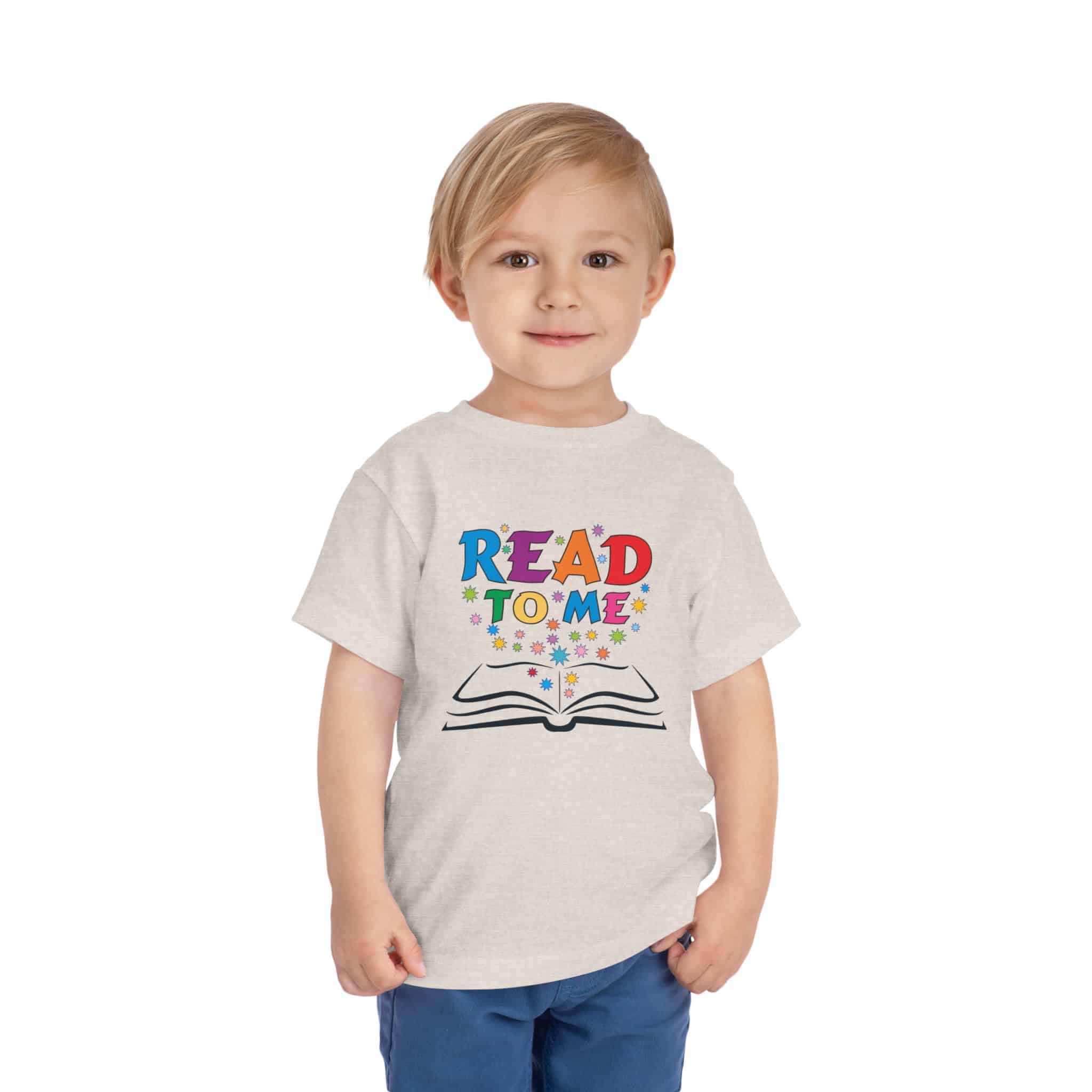 "Read to me" Toddler Short Sleeve Tee to create a life-long love of reading - Image 4