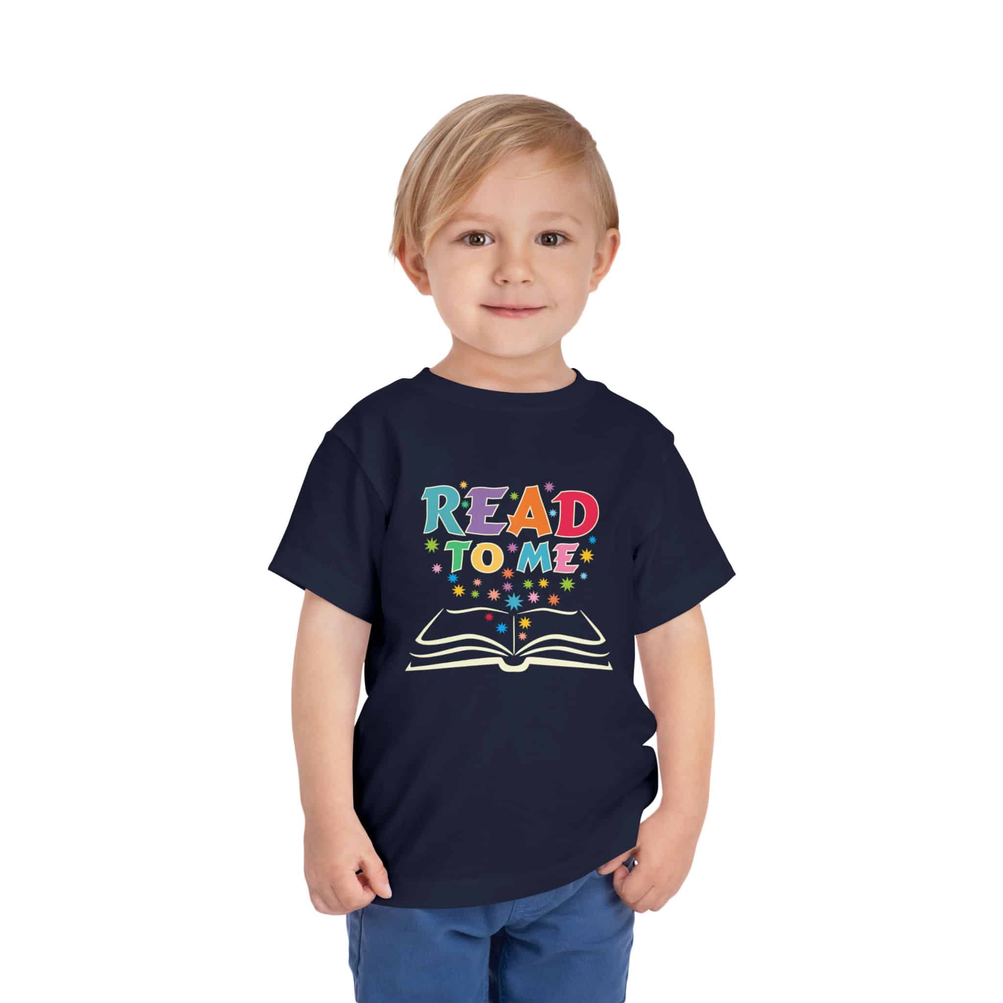 "Read to me" Toddler Short Sleeve Tee to create a life-long love of reading - Image 10