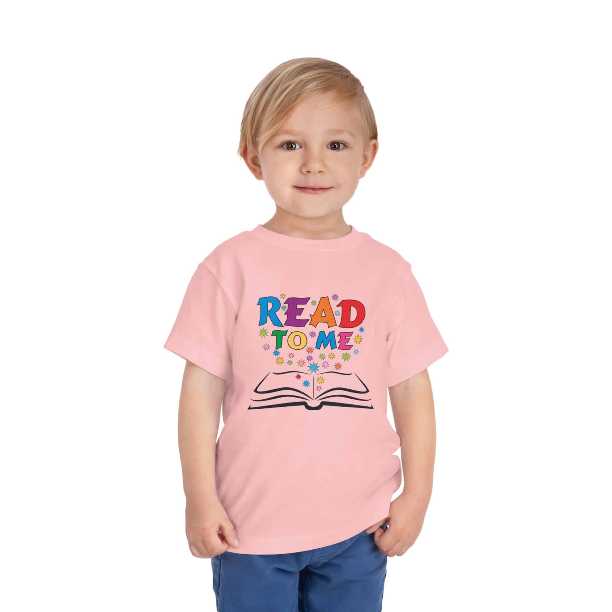 "Read to me" Toddler Short Sleeve Tee to create a life-long love of reading - Image 12