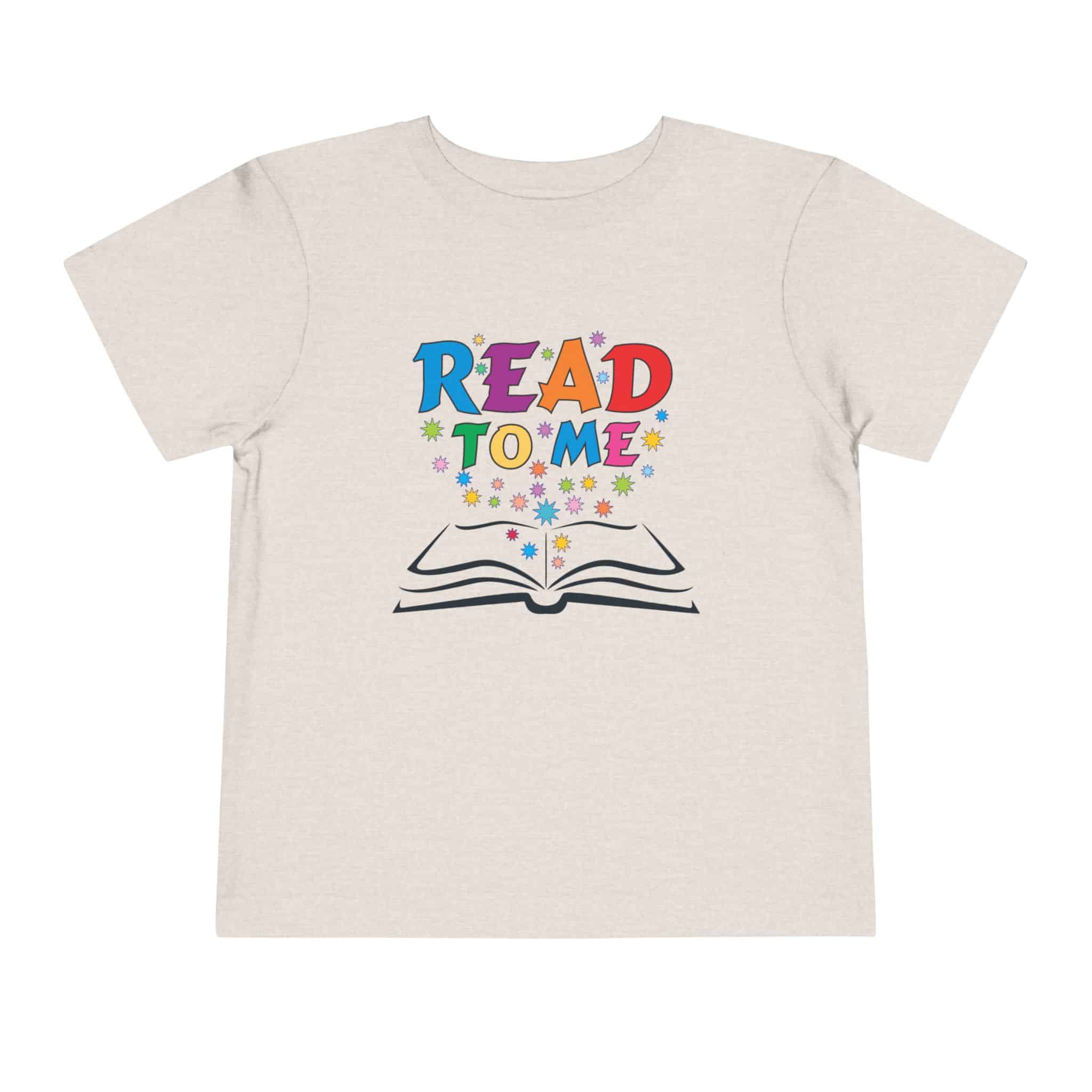"Read to me" Toddler Short Sleeve Tee to create a life-long love of reading - Image 3