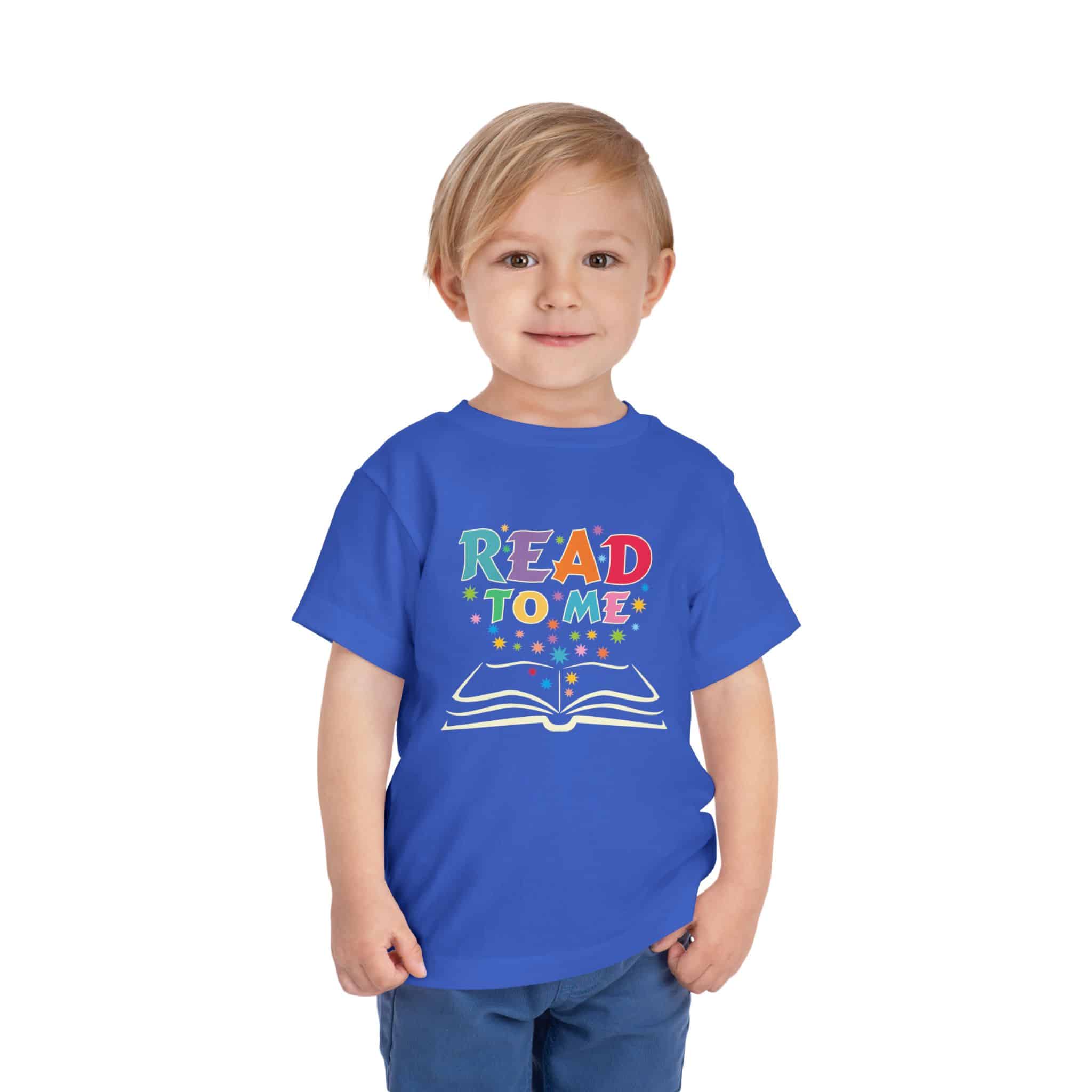 "Read to me" Toddler Short Sleeve Tee to create a life-long love of reading - Image 8
