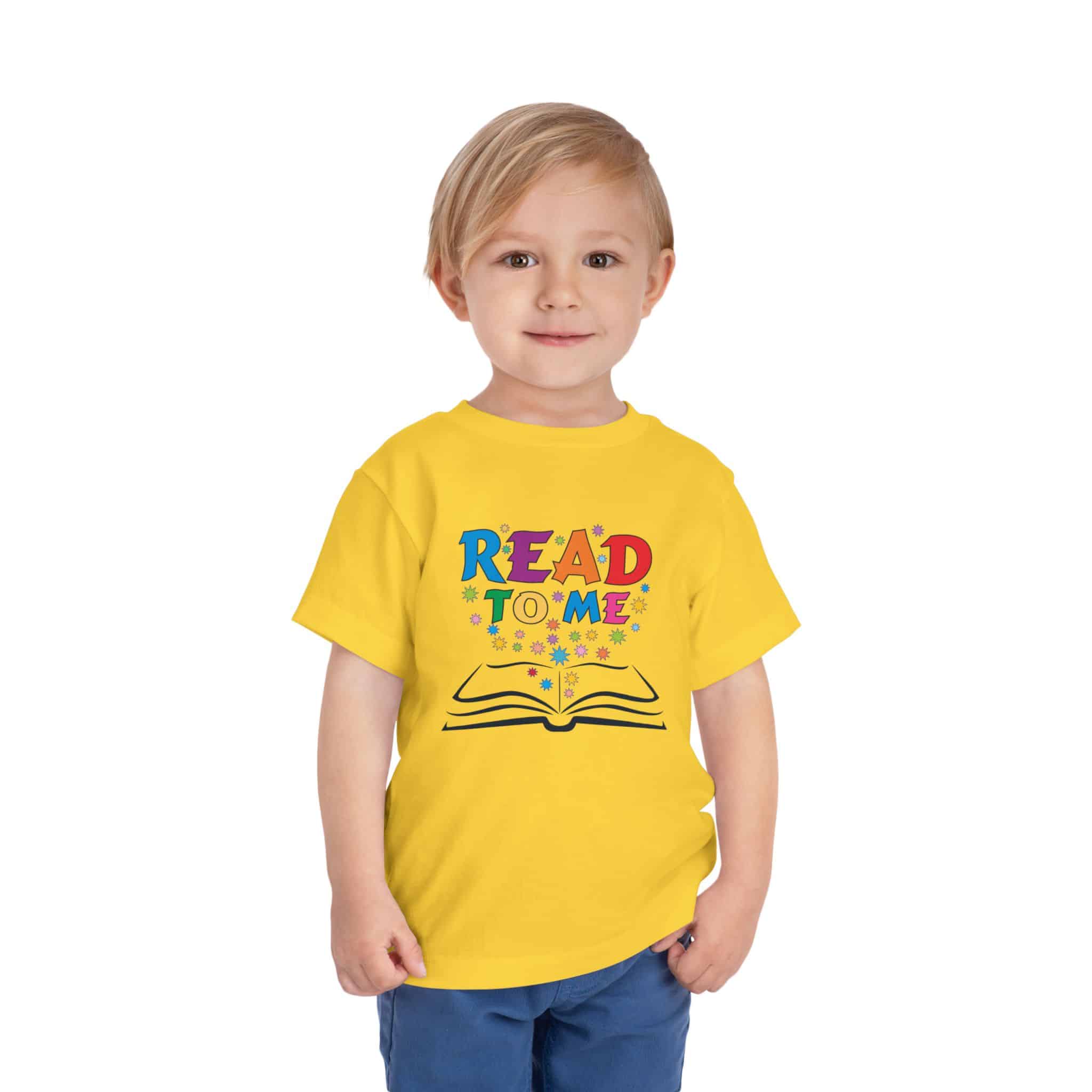 "Read to me" Toddler Short Sleeve Tee to create a life-long love of reading - Image 6