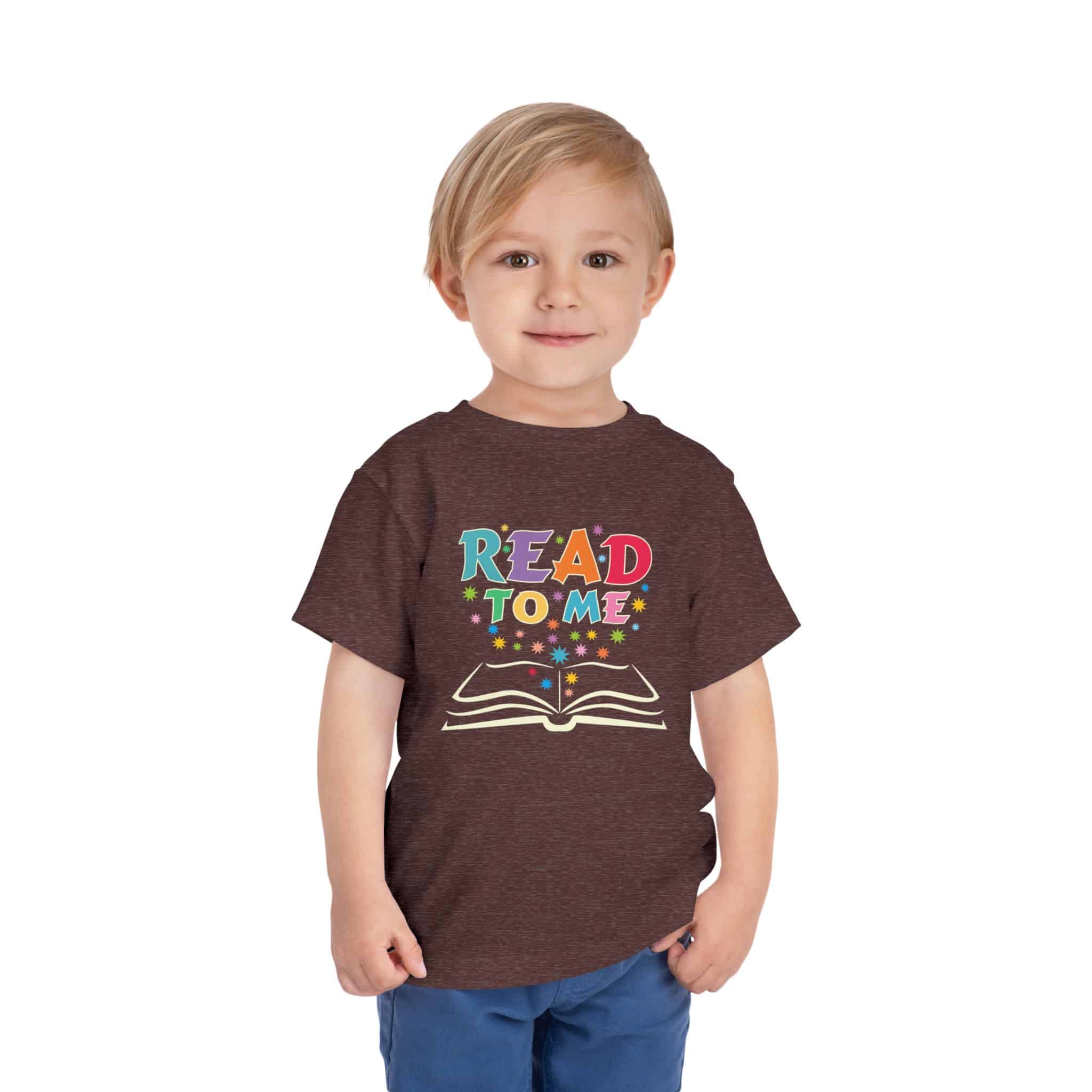 "Read to me" Toddler Short Sleeve Tee to create a life-long love of reading - Image 14