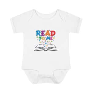 "READ TO ME" Infant Baby Rib Bodysuit