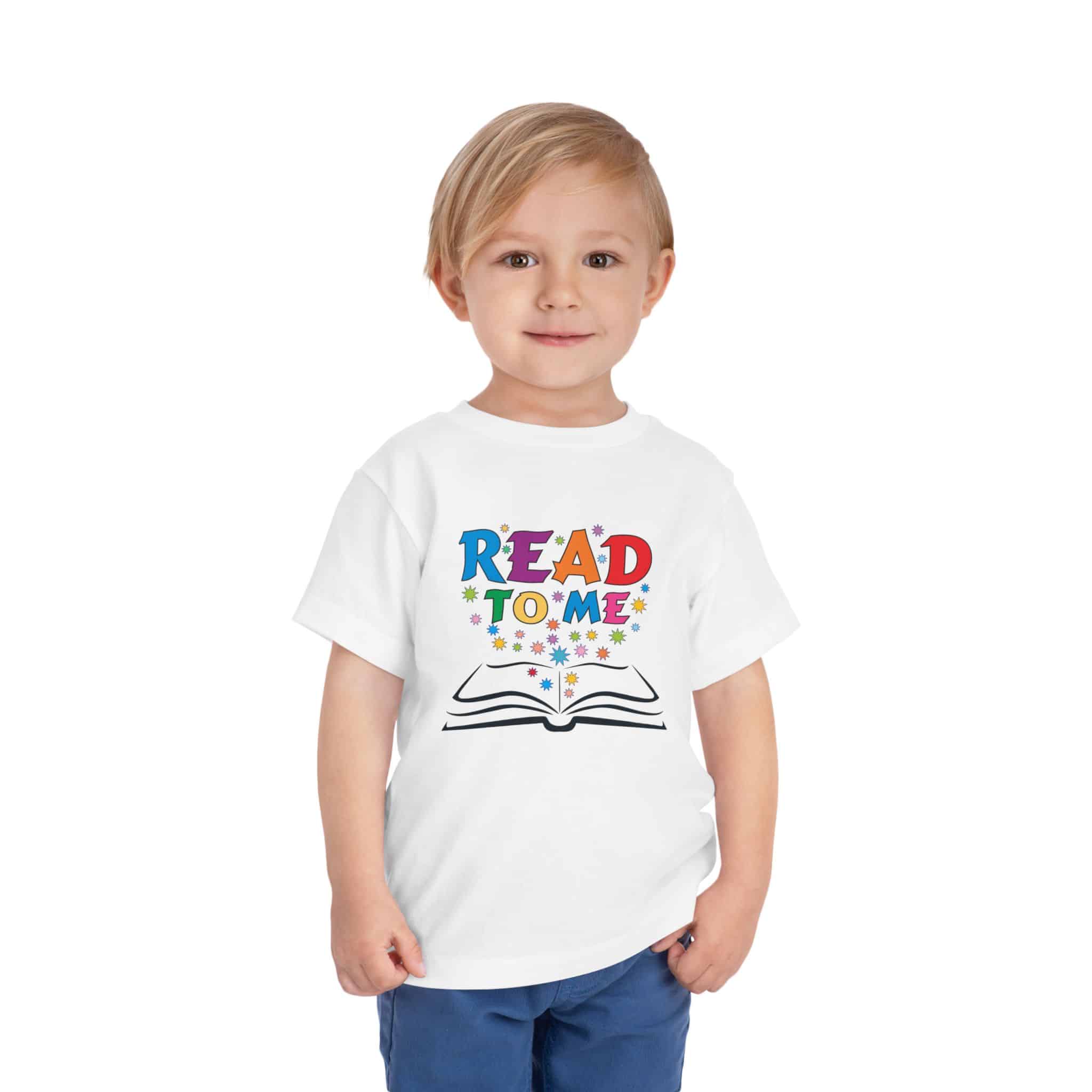 "Read to me" Toddler Short Sleeve Tee to create a life-long love of reading - Image 2