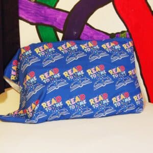 "Read to me" pillow case (actual sample)