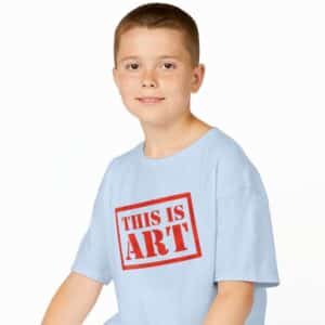 "This is ART" Stencil Design Kid's T-shirt